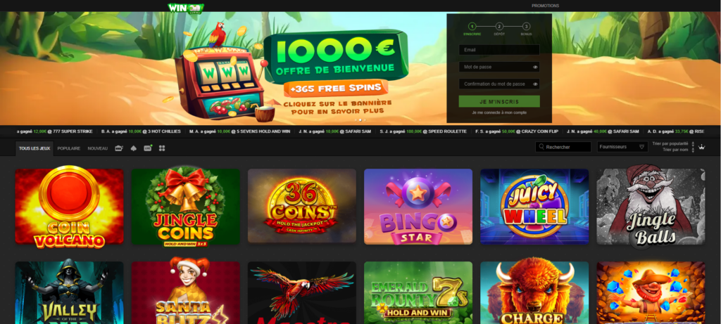 Site officiel du WinOui casino